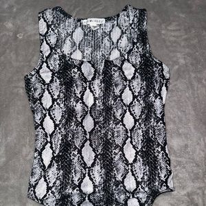 Snakeskin Eye candy Bodysuit